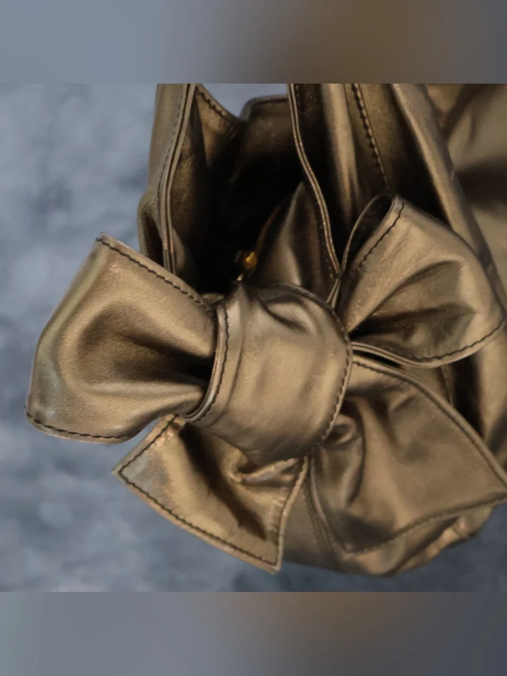Valentino Garavani Nuage Bow Hobo Bag – Black Leather